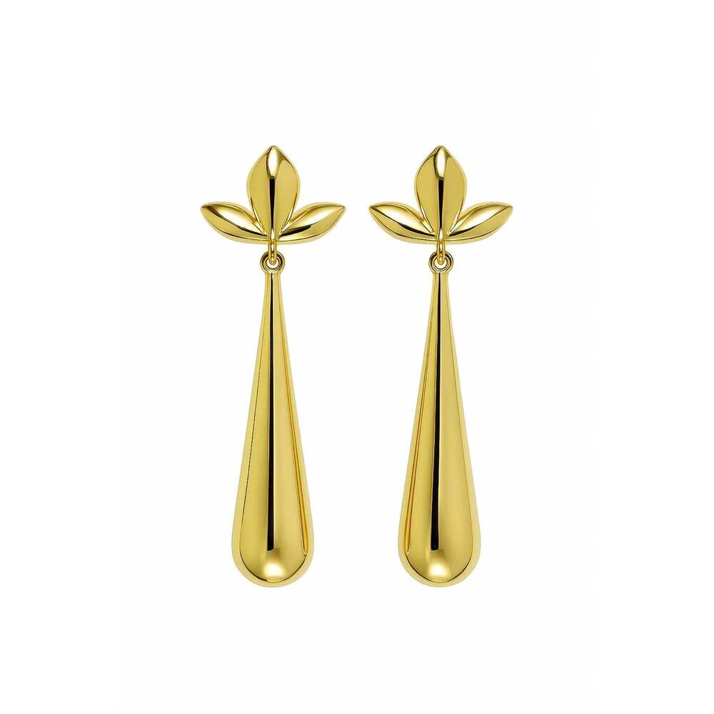 NEW SHEILA FAJL women's radiant flow earrings in gold